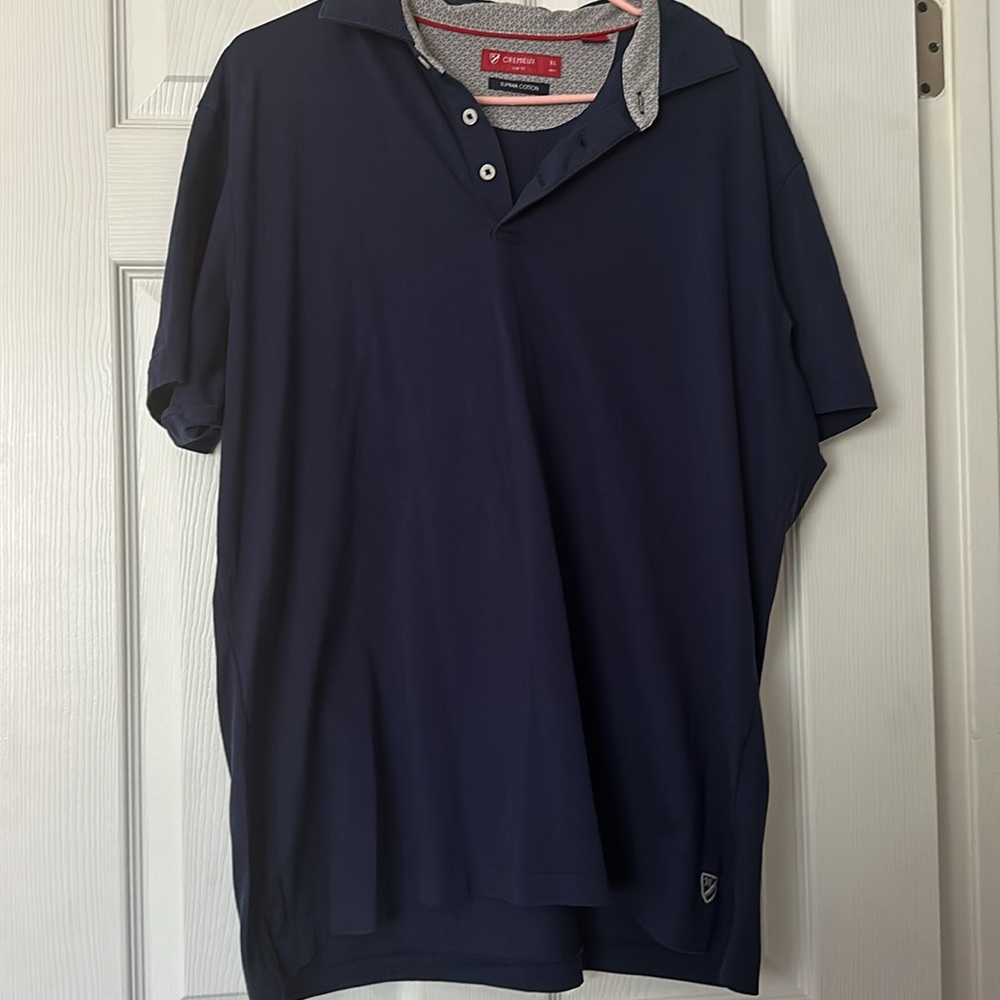 Cremieux men’s polo - navy - size Xl